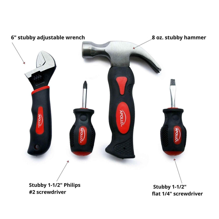 Four Piece Stubby Tool Set - DT0240 - GiFTiFY