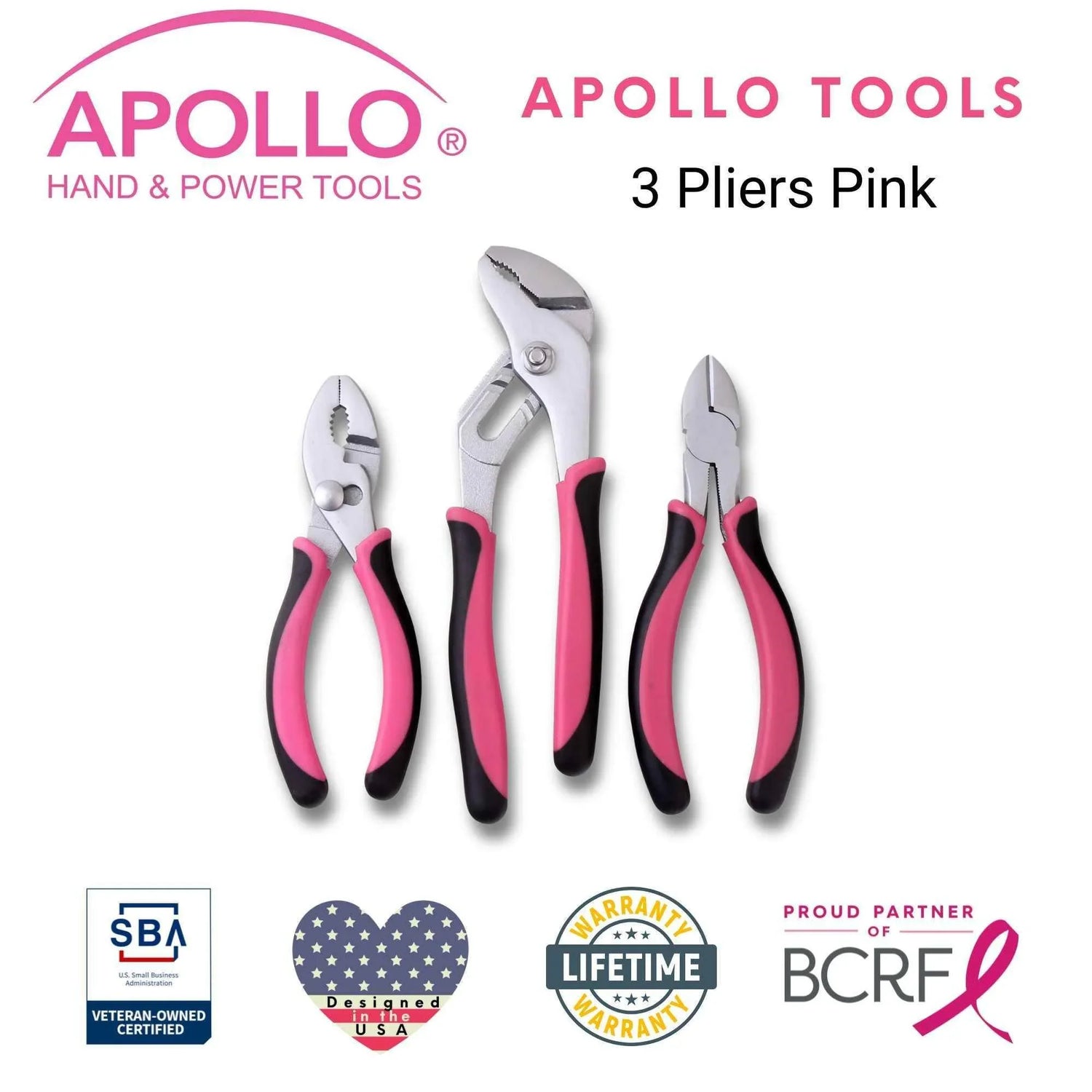 3 Pliers - Pink - DT5008P - GiFTiFY