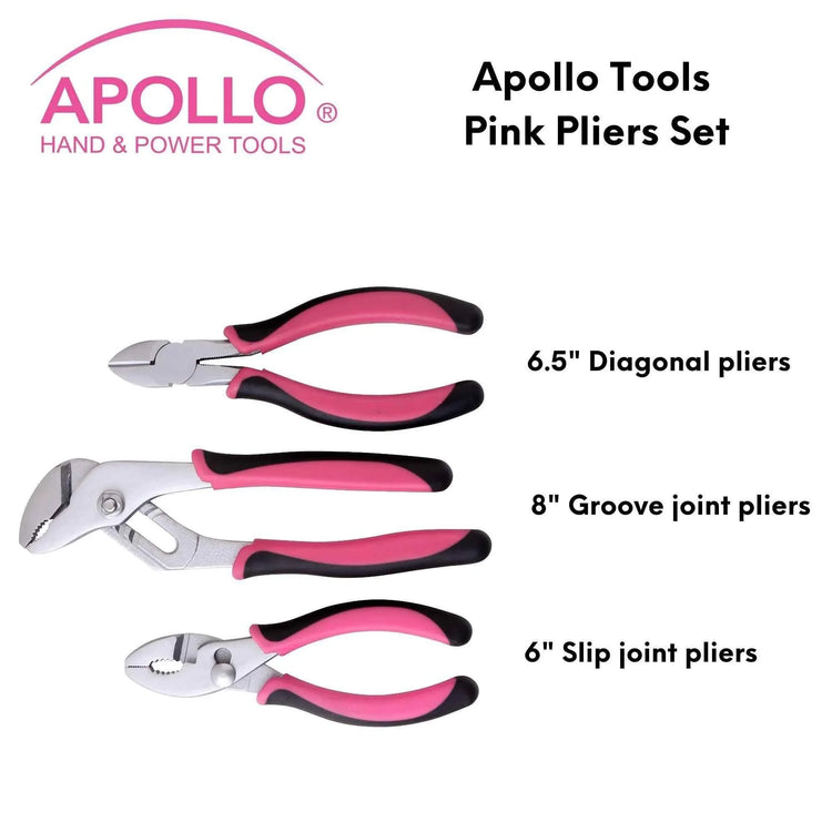 3 Pliers - Pink - DT5008P - GiFTiFY