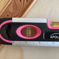 PINK 9-inch torpedo-shaped spirit level for 180/90/45 degrees leveling--  DT5019P