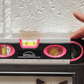 PINK 9-inch torpedo-shaped spirit level for 180/90/45 degrees leveling--  DT5019P
