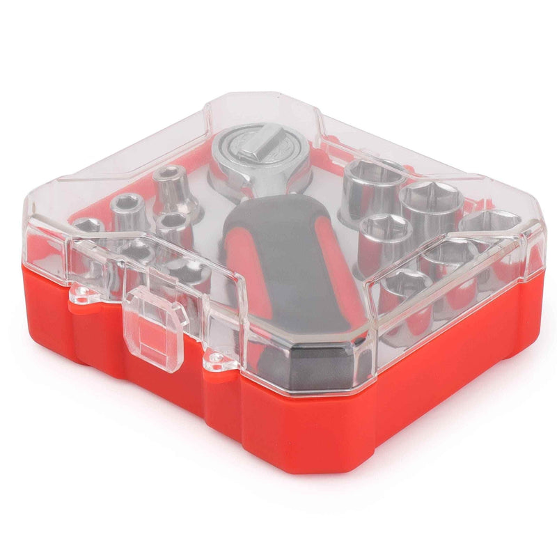 13 Piece ¼ Inch Drive Metric Socket Set - DT5023 Household Tool Kit by Apollo Tools