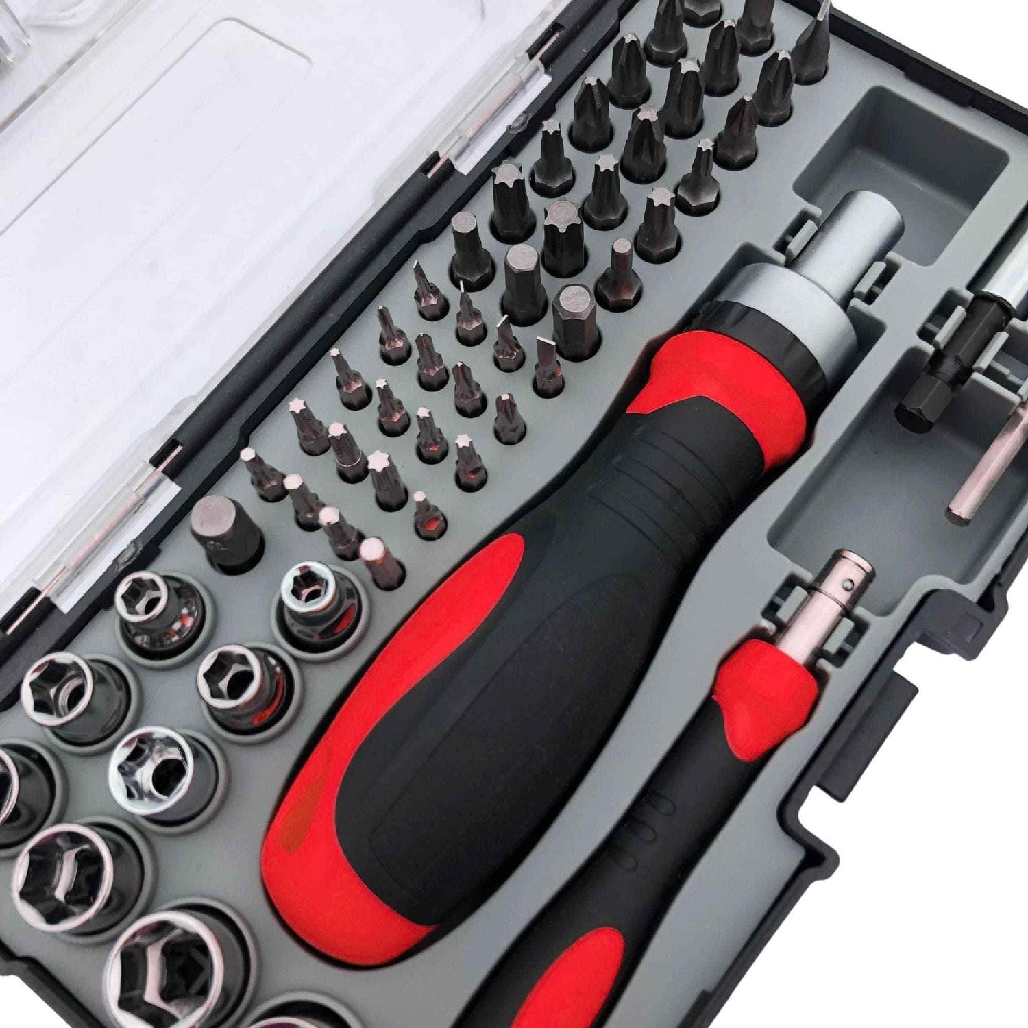 55 Piece Metric Tool Set with Ratcheting Bit Driver, Precision Bit Driver and Bit Assortment - DT5024 - GiFTiFY