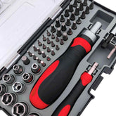 55 Piece Metric Tool Set with Ratcheting Bit Driver, Precision Bit Driver and Bit Assortment - DT5024 - GiFTiFY
