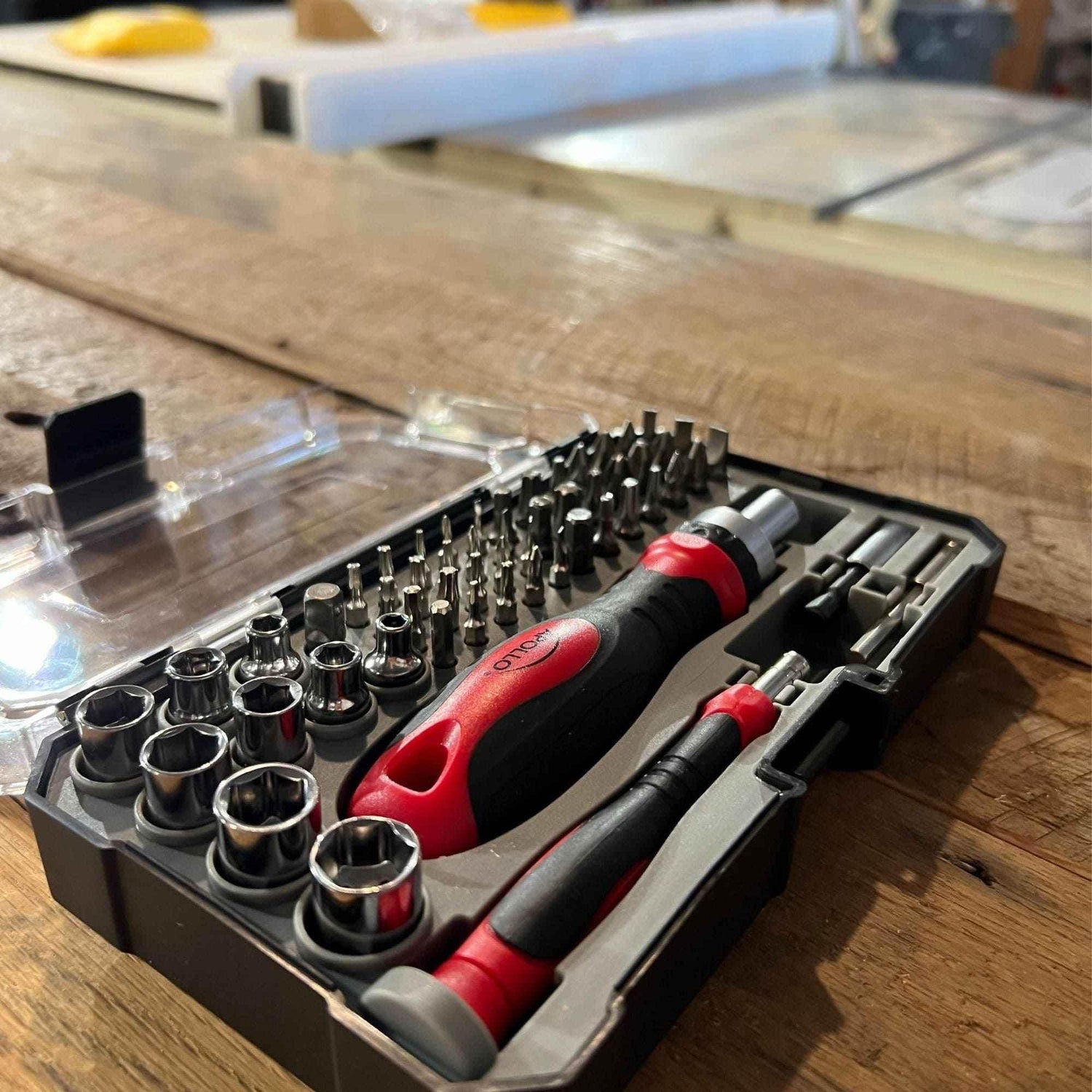 55 Piece Metric Tool Set with Ratcheting Bit Driver, Precision Bit Driver and Bit Assortment - DT5024 - GiFTiFY