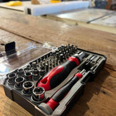 55 Piece Metric Tool Set with Ratcheting Bit Driver, Precision Bit Driver and Bit Assortment - DT5024 - GiFTiFY