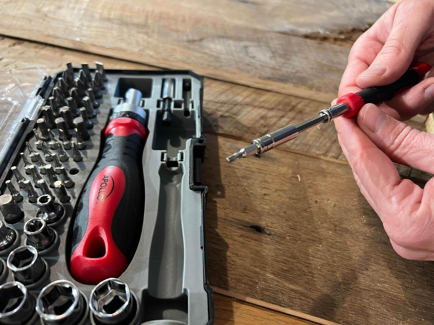 55 Piece Metric Tool Set with Ratcheting Bit Driver, Precision Bit Driver and Bit Assortment - DT5024 - GiFTiFY