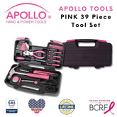 39 Piece General Tool Set Pink - DT9706P - GiFTiFY
