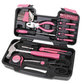 39 Piece General Tool Set Pink - DT9706P - GiFTiFY