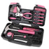 39 Piece General Tool Set Pink - DT9706P - GiFTiFY