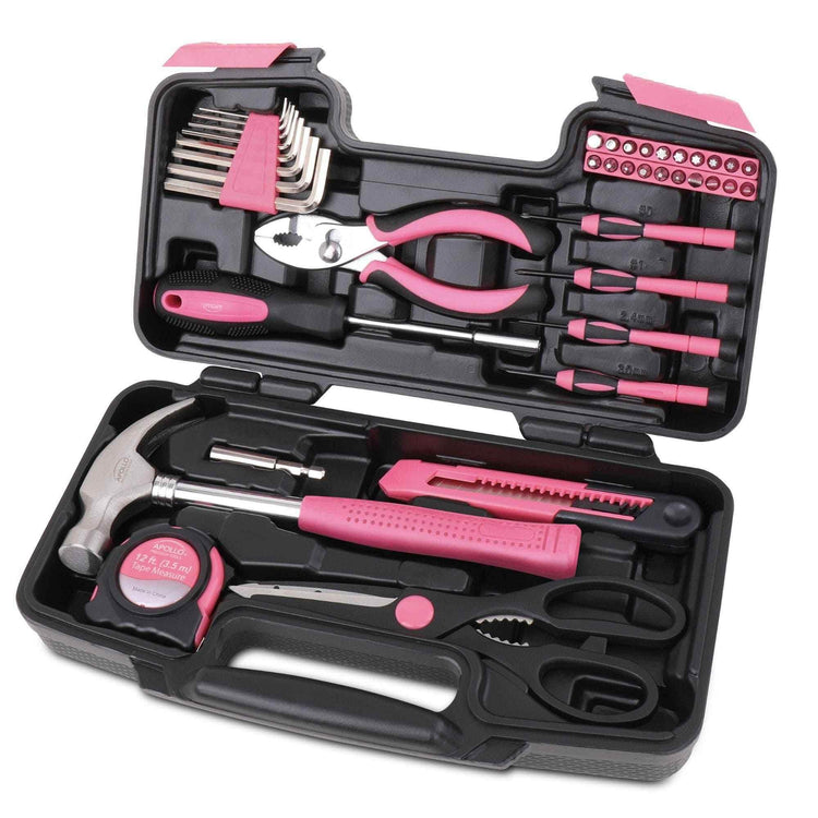 39 Piece General Tool Set Pink - DT9706P - GiFTiFY