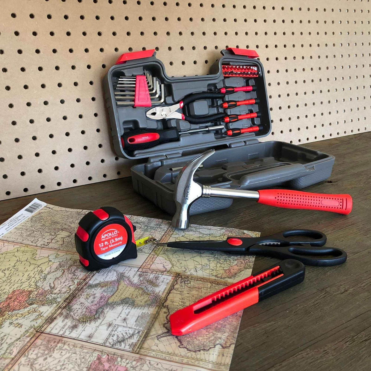 39 Piece General Tool Set - DT9706 Household Tool Kit by Apollo Tools