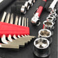 56 Piece SAE Auto Tool Set In Zipper Case - DT9774