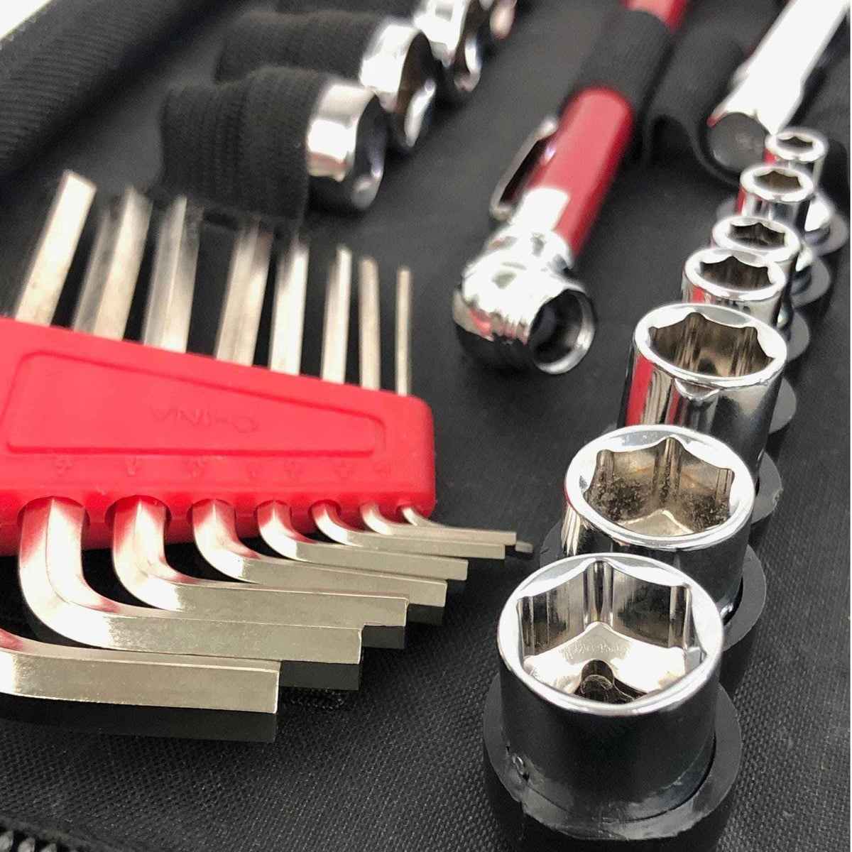 56 Piece SAE Auto Tool Set In Zipper Case - DT9774 Mechanics Tool Kit by Apollo Tools