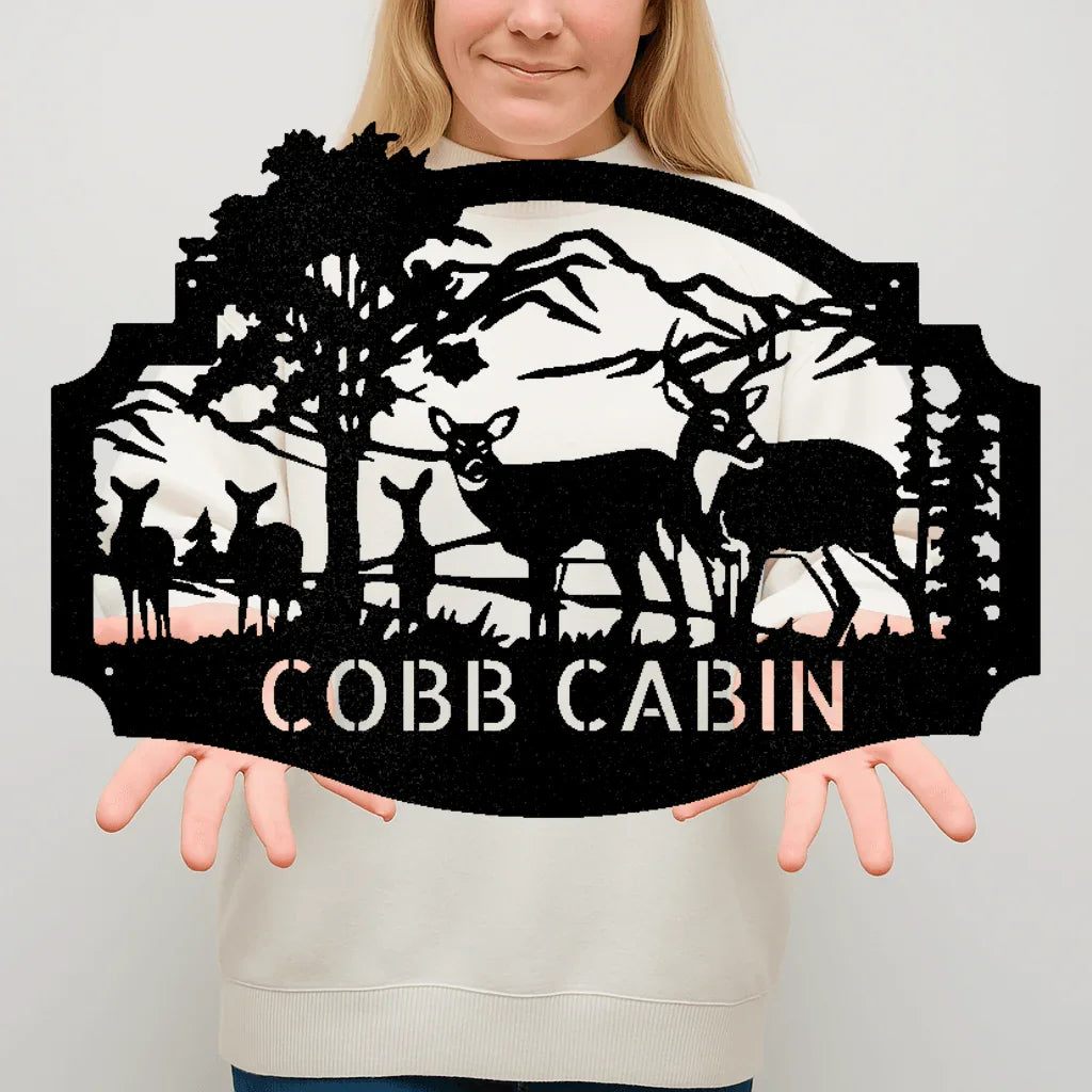 Name Metal Sign - Custom Metal Sign, Anniversary/Wedding/Housewarming/Christmas Gift - GiFTiFY