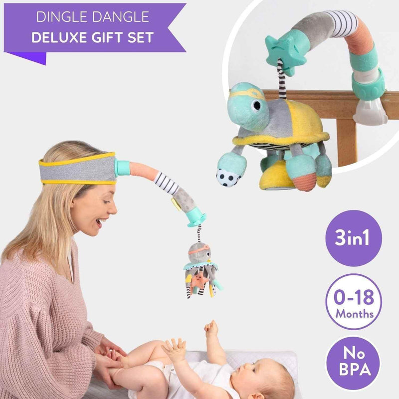 Deluxe Dingle Dangle Baby Gift Set Diaper Changing Distractor by Dingle Dangle Baby USA