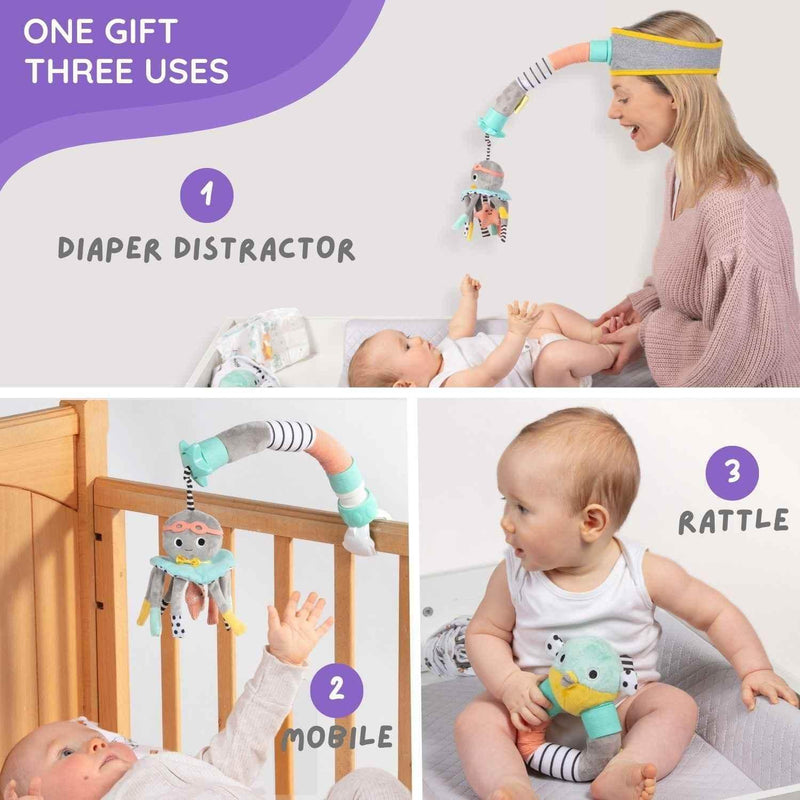 Deluxe Dingle Dangle Baby Gift Set Diaper Changing Distractor by Dingle Dangle Baby USA