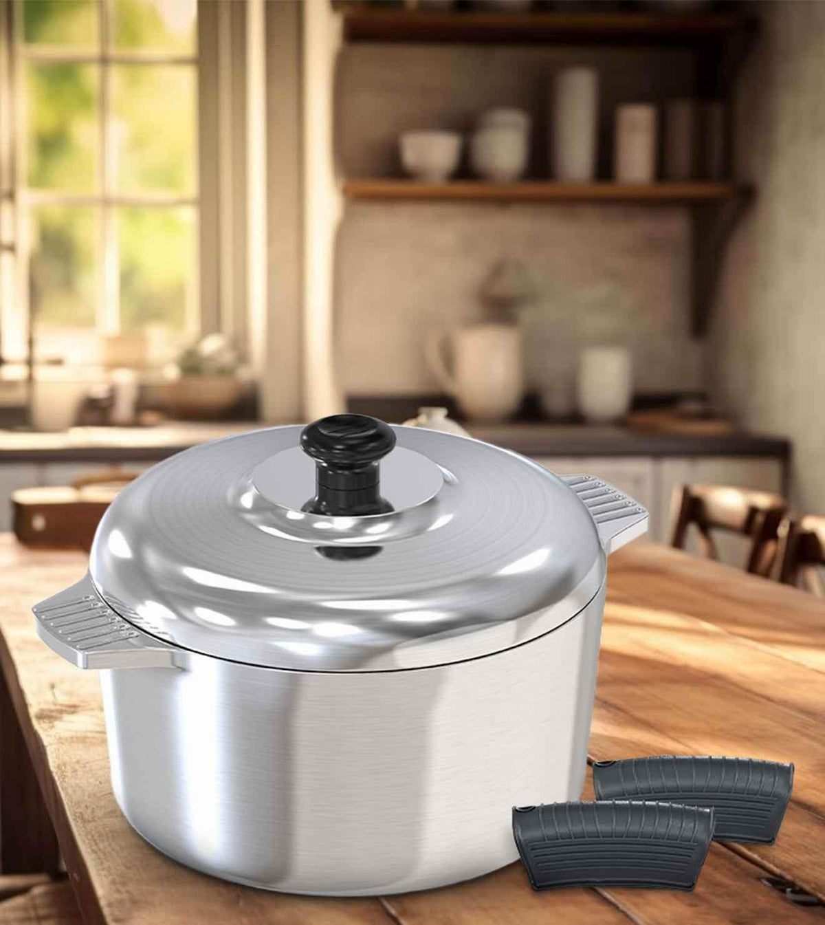 5 Quarts Round Dutch Oven with Lid Home & Garden by MAGNAWARE