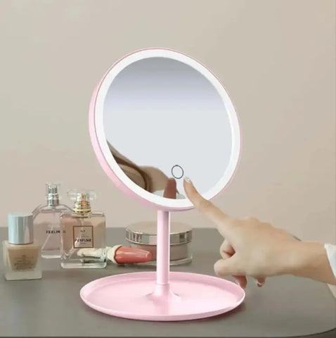 White LED Daylight Makeup Mirror USB Battery