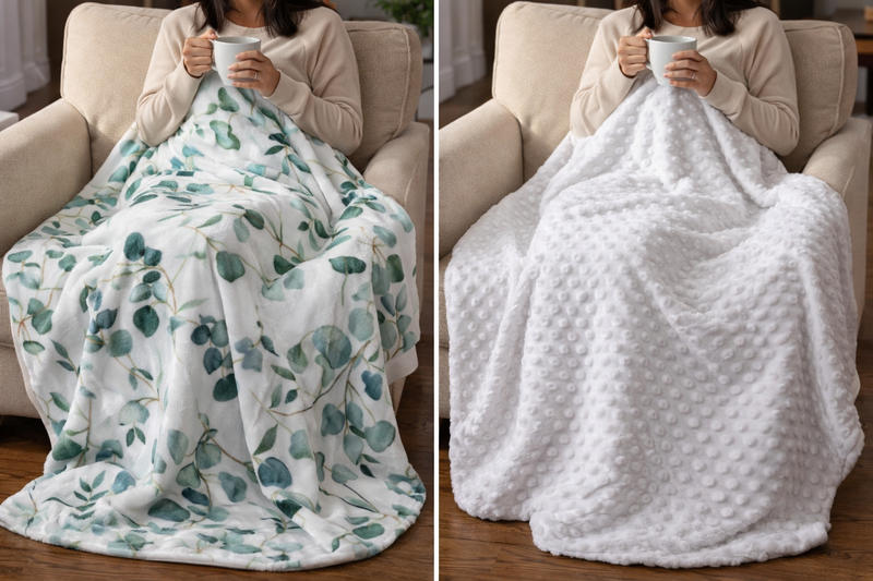 Woodland Whispers Minky Blanket by Growing Sprouts