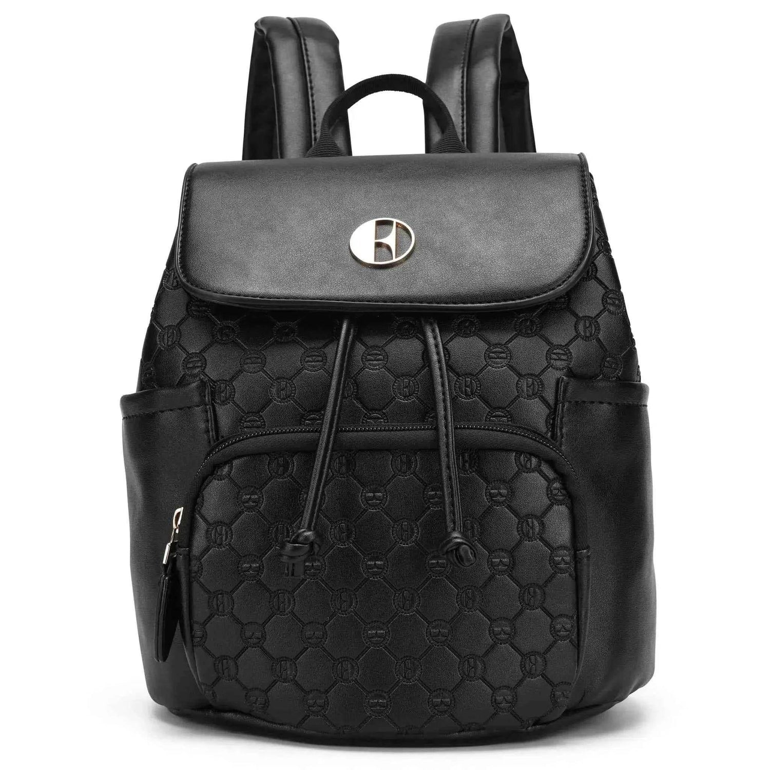 Compass 10L Vegan Leather Monogram Mini Backpack - GiFTiFY