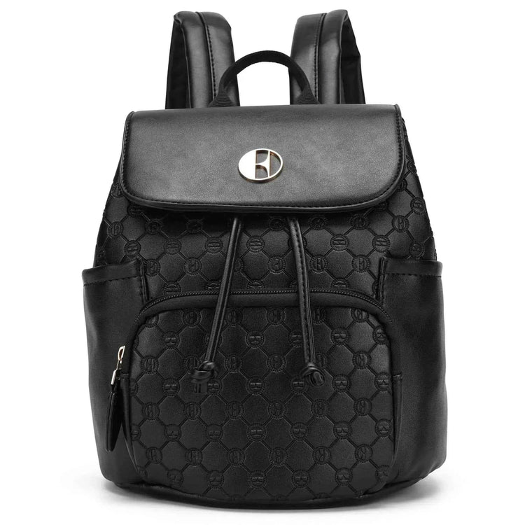 Compass 10L Vegan Leather Monogram Mini Backpack - GiFTiFY
