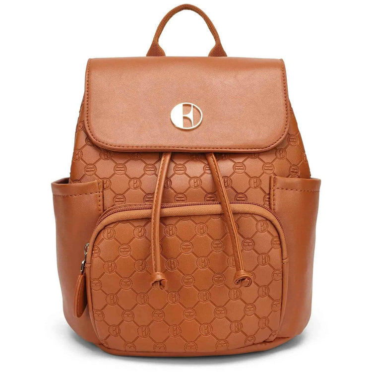 Compass 10L Vegan Leather Monogram Mini Backpack - GiFTiFY