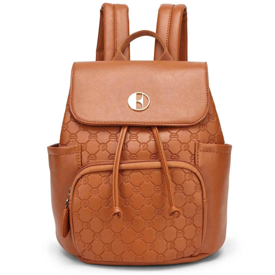 Compass 10L Vegan Leather Monogram Mini Backpack - GiFTiFY
