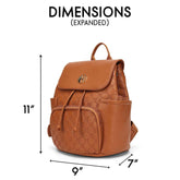 Compass 10L Vegan Leather Monogram Mini Backpack - GiFTiFY