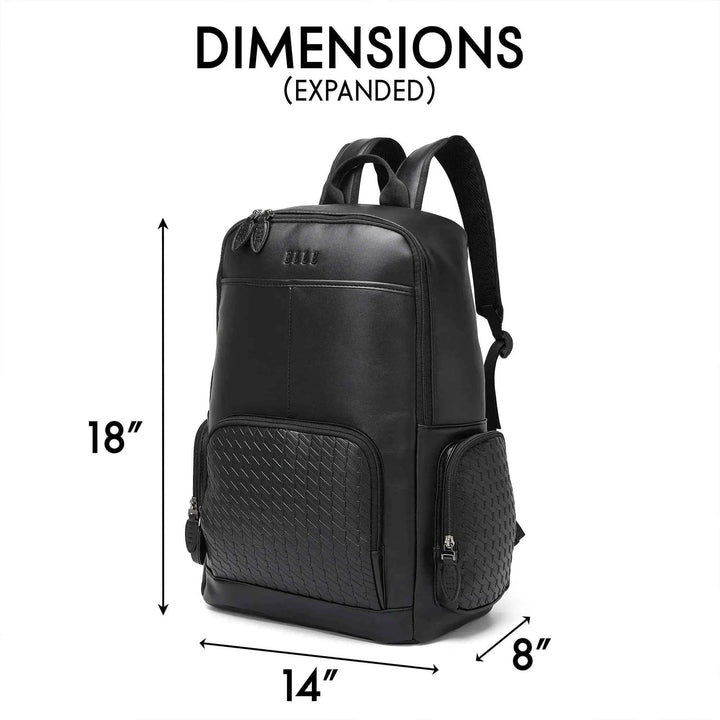 Leisure Luxe 27L Vegan Leather Backpack - GiFTiFY