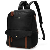 Luxe Journey 18L Twill and Vegan Leather Backpack - GiFTiFY