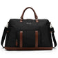 Luxe Journey 30L Twill and Vegan Leather Weekender Duffel Bag