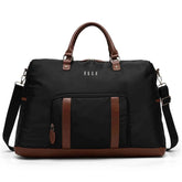 Luxe Journey 30L Twill and Vegan Leather Weekender Duffel Bag - GiFTiFY