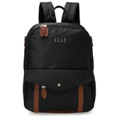 Luxe Journey 18L Twill and Vegan Leather Backpack - GiFTiFY