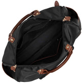 Luxe Journey 30L Twill and Vegan Leather Weekender Duffel Bag - GiFTiFY