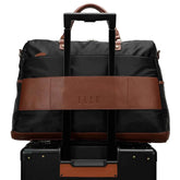 Luxe Journey 30L Twill and Vegan Leather Weekender Duffel Bag - GiFTiFY