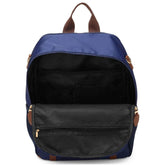 Luxe Journey 18L Twill and Vegan Leather Backpack - GiFTiFY