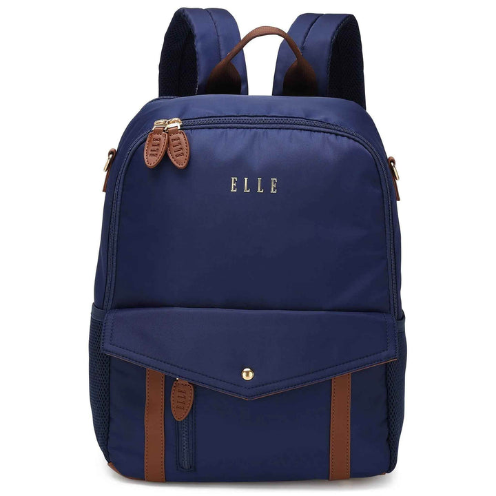 Luxe Journey 18L Twill and Vegan Leather Backpack - GiFTiFY