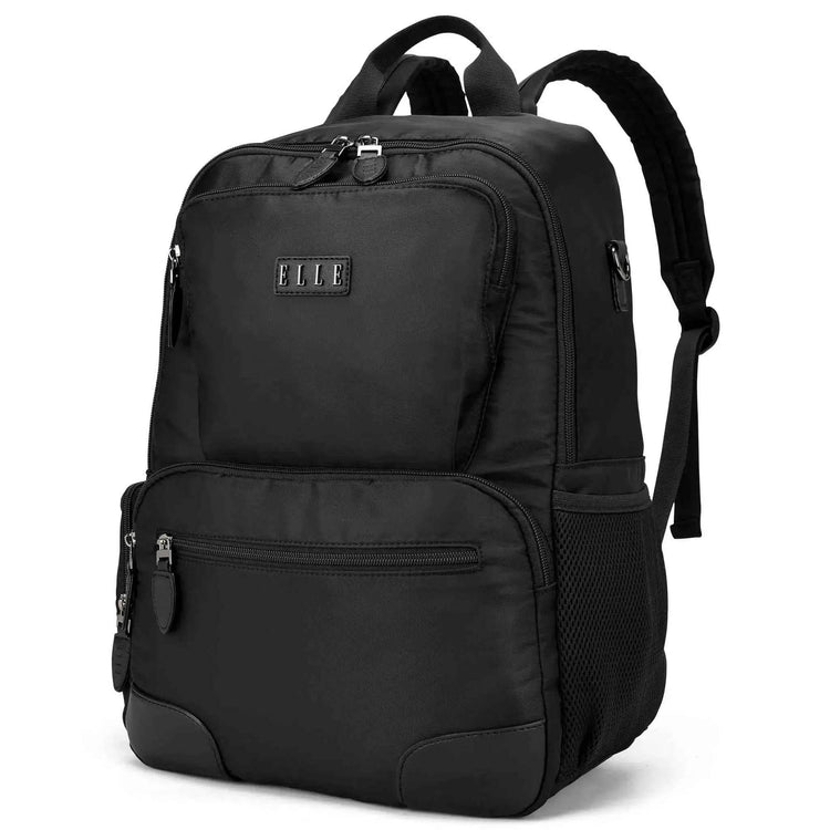 Voyage 20L Twill and Vegan Leather Backpack - GiFTiFY
