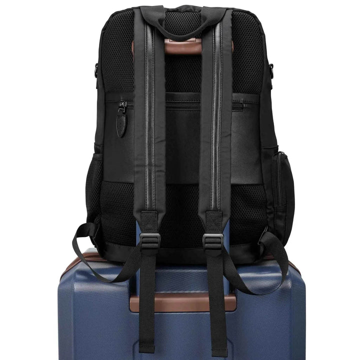 Voyage 20L Twill and Vegan Leather Backpack - GiFTiFY