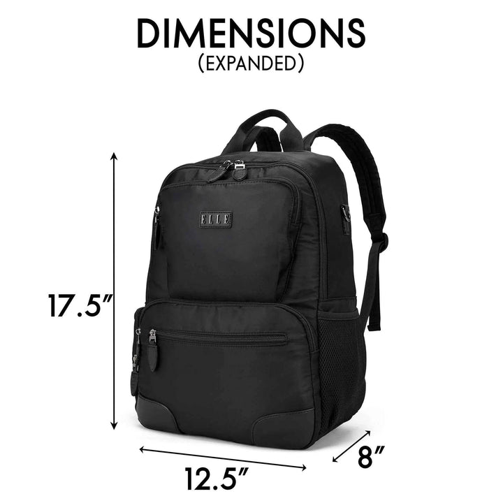 Voyage 20L Twill and Vegan Leather Backpack - GiFTiFY