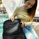 Voyage 20L Twill and Vegan Leather Backpack - GiFTiFY