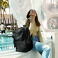 Voyage 20L Twill and Vegan Leather Backpack Travellty