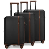Luxe Journey 3 Piece Expandable Retro Luggage Set - GiFTiFY