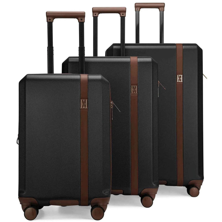 Luxe Journey 3 Piece Expandable Retro Luggage Set - GiFTiFY