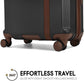Luxe Journey Expandable 5 Piece Retro Luggage Set