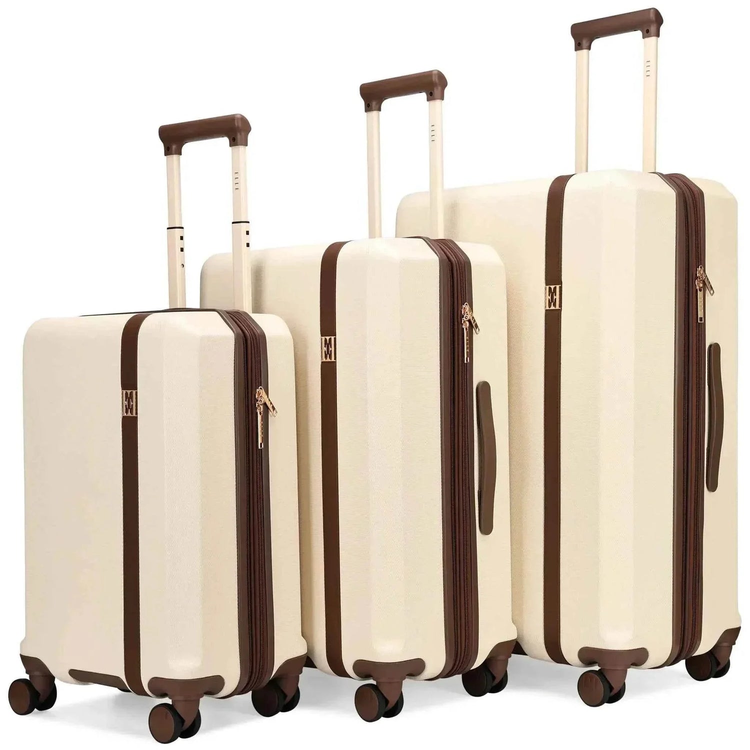 Luxe Journey 3 Piece Expandable Retro Luggage Set - GiFTiFY