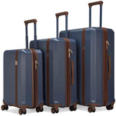 Luxe Journey 3 Piece Expandable Retro Luggage Set - GiFTiFY