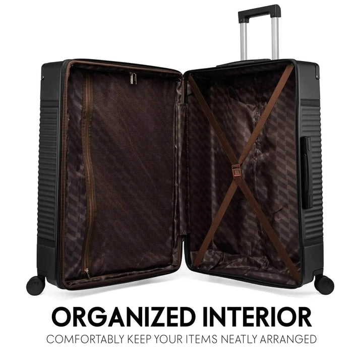 Belleville 3 Piece Expandable Retro Luggage Set - GiFTiFY