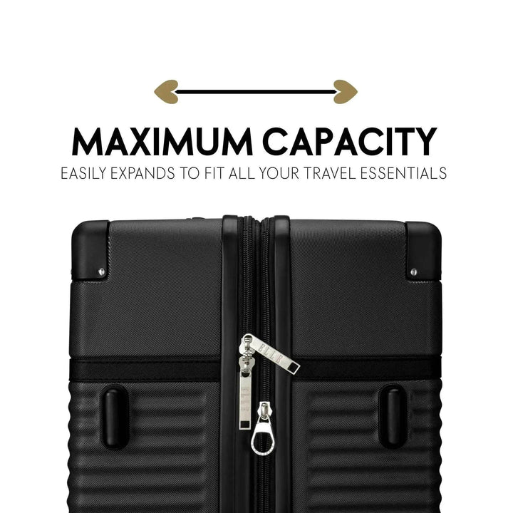 Belleville 3 Piece Expandable Retro Luggage Set - GiFTiFY